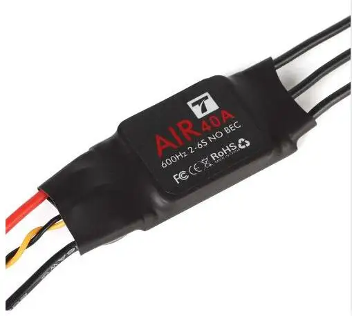 T-MOTOR ESC Air 40A (2-6S 600 Гц без BEC) бесщеточный электронный регулятор скорости двигателя
