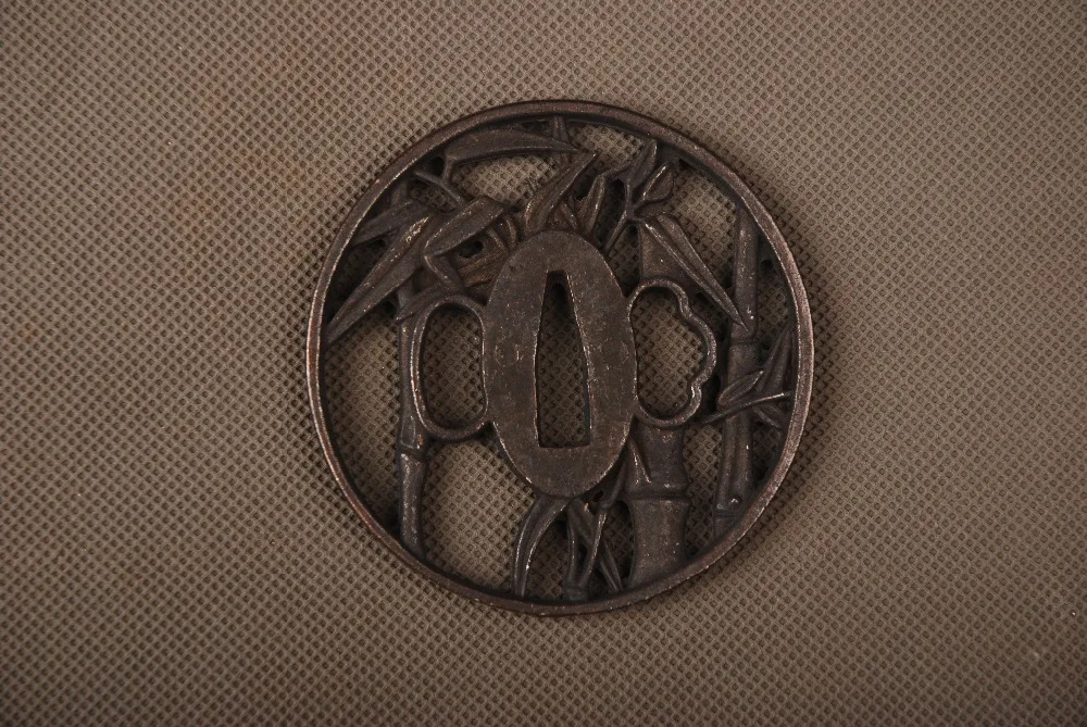 Простой и деликатный аксессуар для меча Сплав Tsuba защита рук меч самурая японский