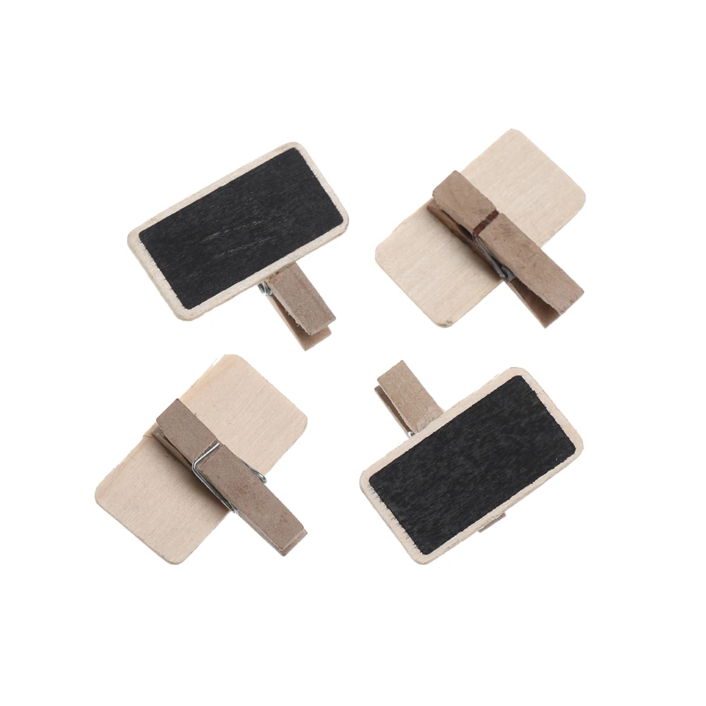 10 шт./компл. Мини Доска для заметок доска записей деревянная подставка знак