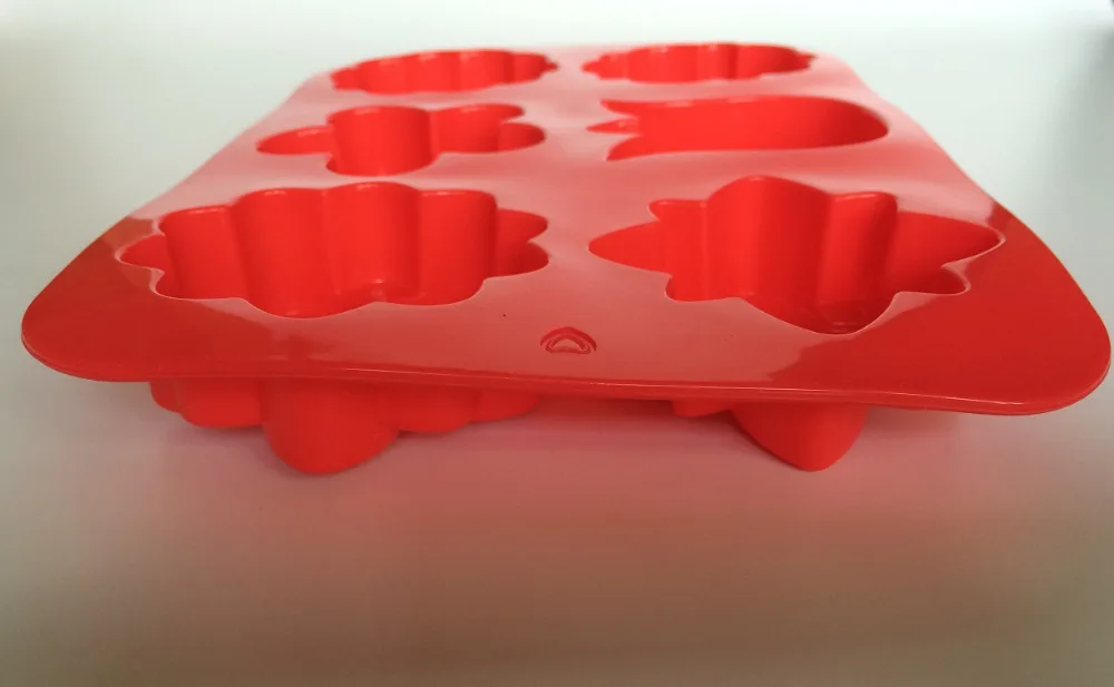 Food-grade Hygienic Thicken Silicone Flower Shape Cake Pudding Chocolate Ice Molds Decorating Baking Moulds Kitchen Tools |