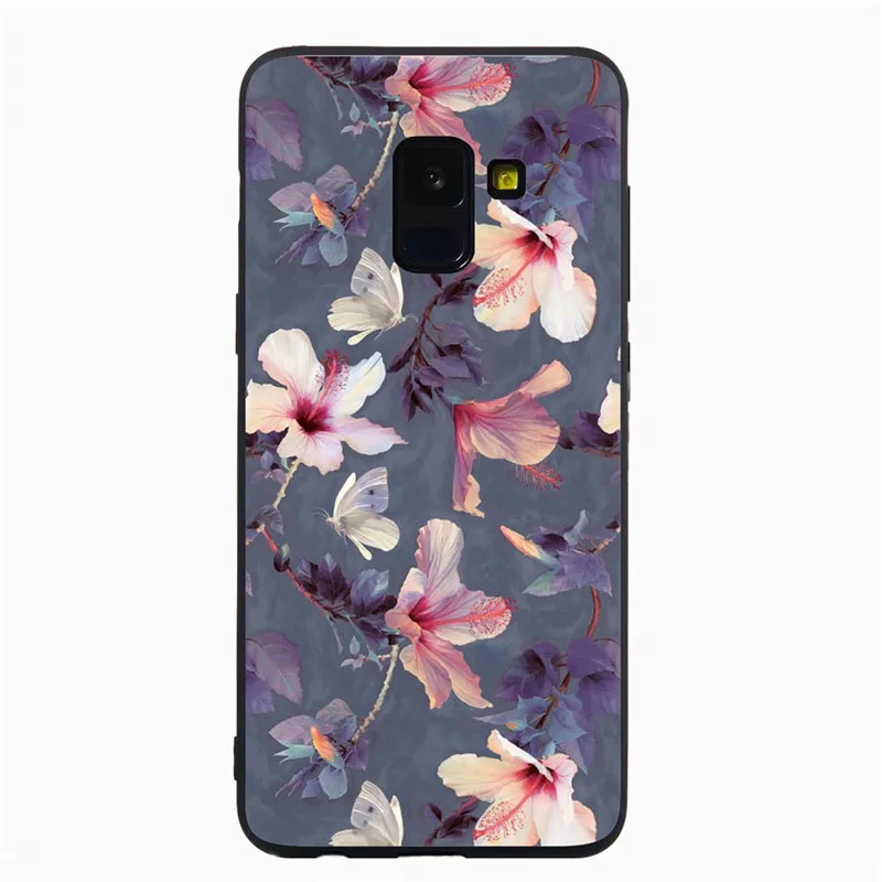 Чехол чехол для samsung Galaxy A50 A30 A20, чехол, Мягкий ТПУ силиконовый чехол с цветами для samsung M20 M10, чехол, оболочка, чехол - Цвет: 4
