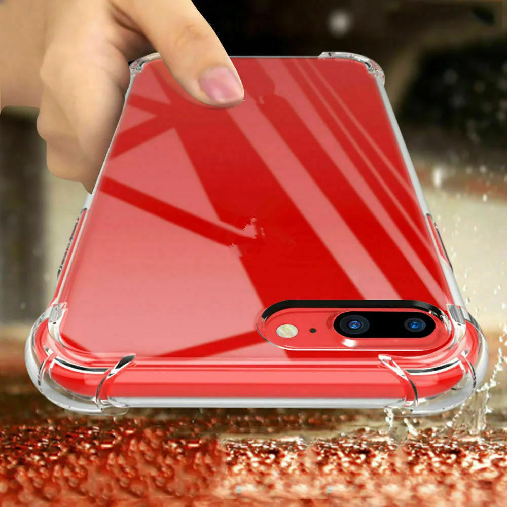 Противоударный чехол для iPhone XS XR прозрачный мягкий силиконовый бампер тонкий