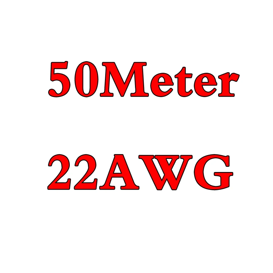 Eclyxun 4 6 7 8 10, 11, 12, 13, 14, 15, 16, 17, 18, 20, 22, 24, 26 28 30 AWG силиконовый провод ультра гибкий Тесты линия кабель высокого Температура - Цвет: 50Meter 22AWG