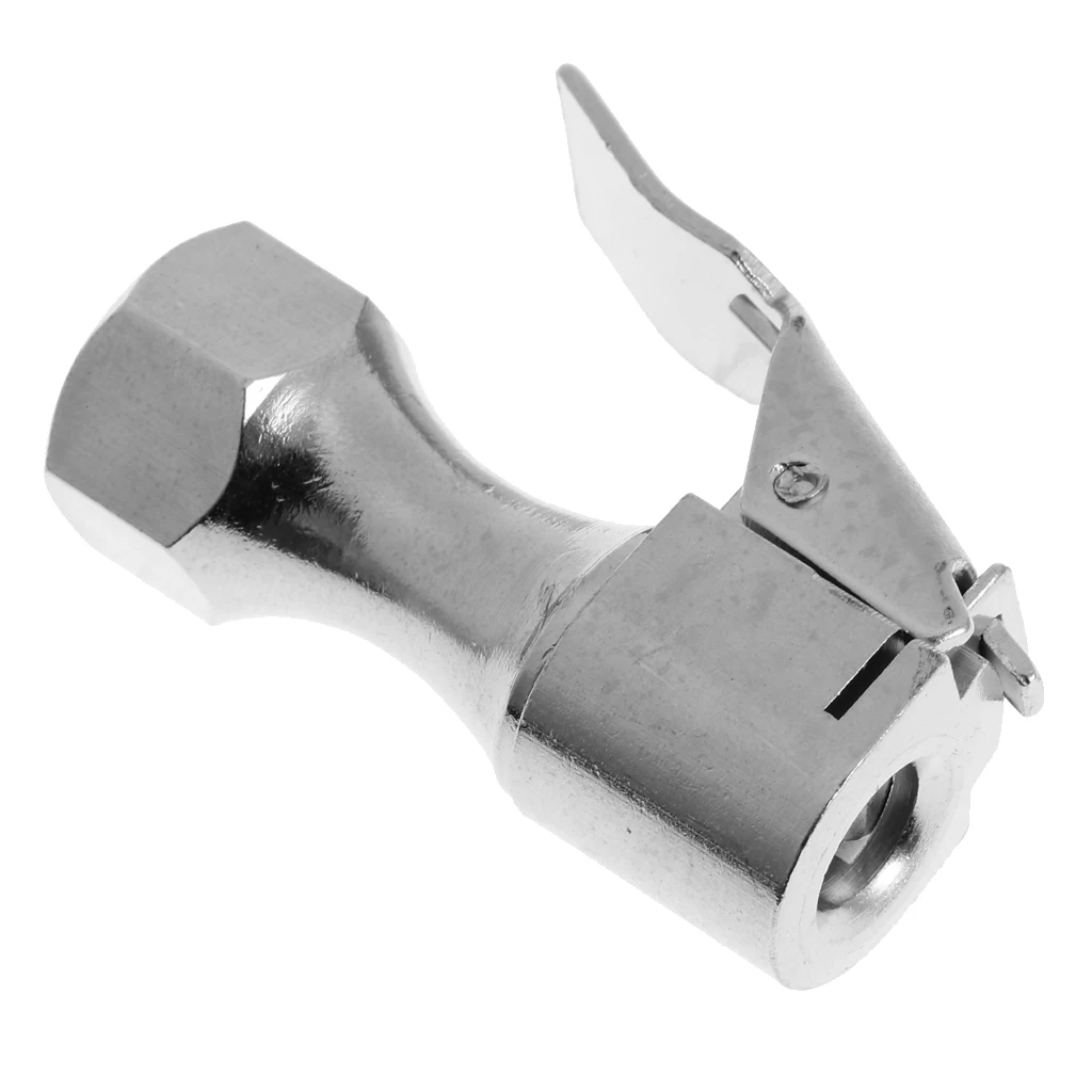 Серебряный 1/4 &quotNPT прямой латунный замок на шинах воздушный патрон с зажимом
