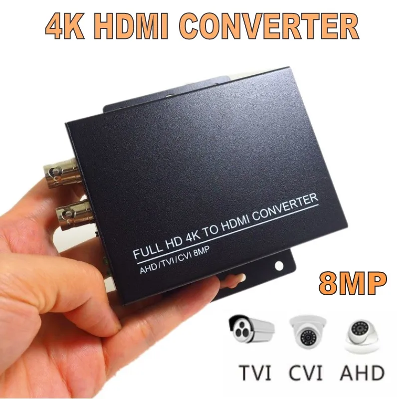 Новое поступление 2019 разрешение 4K 720/1080P Φ 4 в 1 поддерживает CVI 8MP /TVI /AHD + CVBS к HDMI