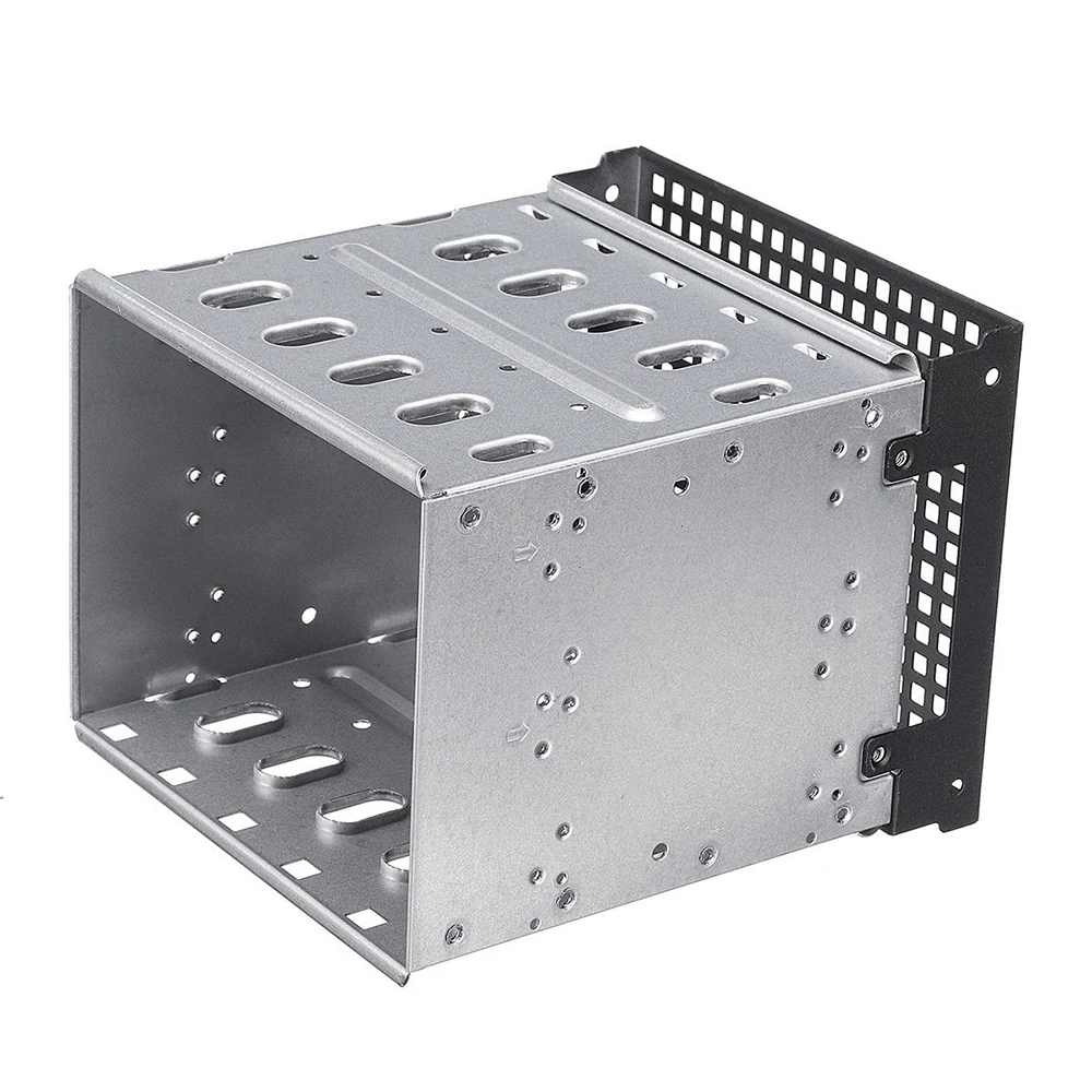 5 25 &quotдо 5x3 5&quot SATA SAS HDD клетка для жесткого диска лоток Caddy с вентилятором ПК