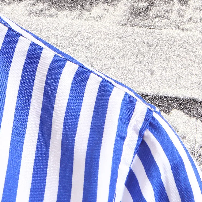 2019 Летняя мужская Повседневная рубашка топы Мужские Мешковатые полосатые с