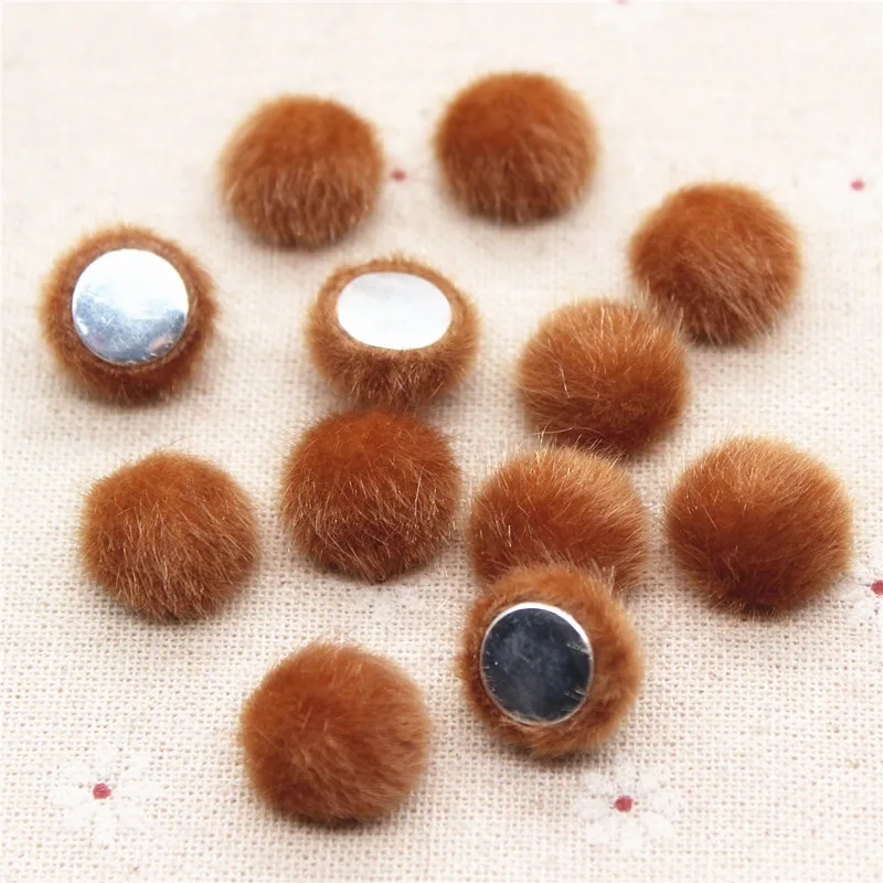 50 шт. круглые пуговицы из бархата 15 мм|buttons scrapbooking|button flatbackhandmade buttons |