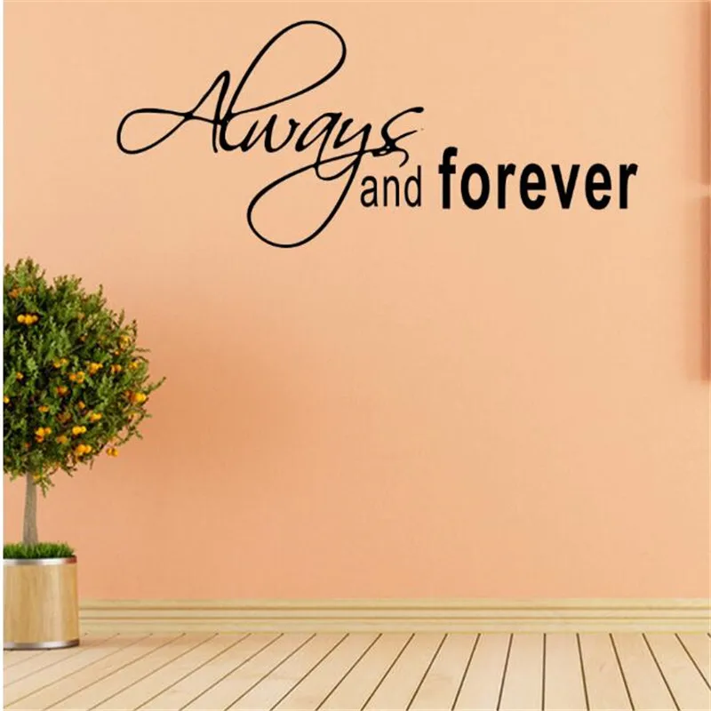 IDFIAF прямой настенный стикер для домашнего интерьера декоративные всегда и