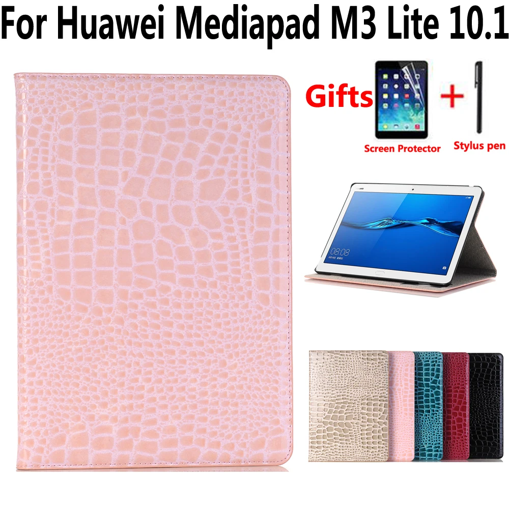 Откидной Чехол из крокодиловой кожи для Huawei Mediapad M3 Lite 10 0 1 ''BAH W09 BAH L09 Новинка 2017
