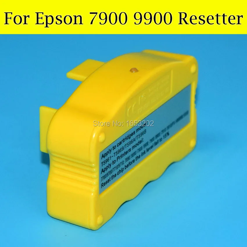 1 шт. сброс чипа для Epson 7900 9900 оригинальный и Заправляемый картридж чернил T636 T596 T636A