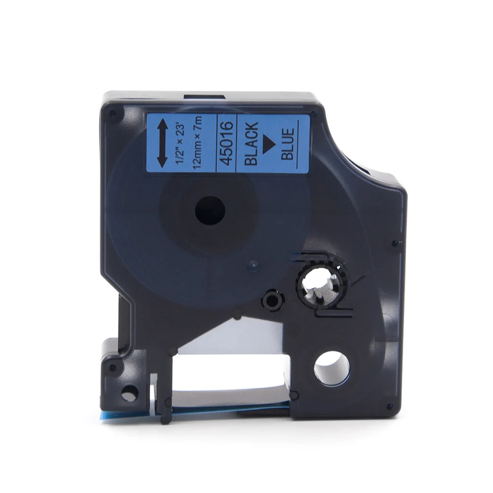 Absonic 1 шт. 45016 A45016 совместимый с Dymo D1 Manager 12 мм черный на голубом принтере ленты