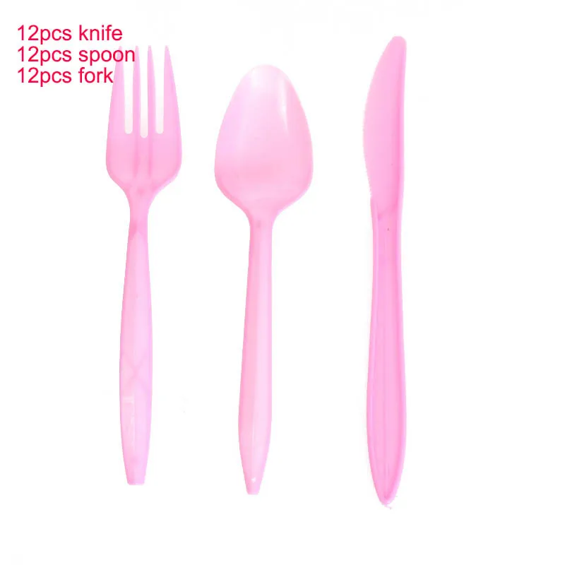 D unicorn tableware Единорог вечерние Unicornio счастливый плакат "с днем рождения" шары для детей украшение для именинного торта дети партии украшения сувениры Поставки - Цвет: D unicorn tableware
