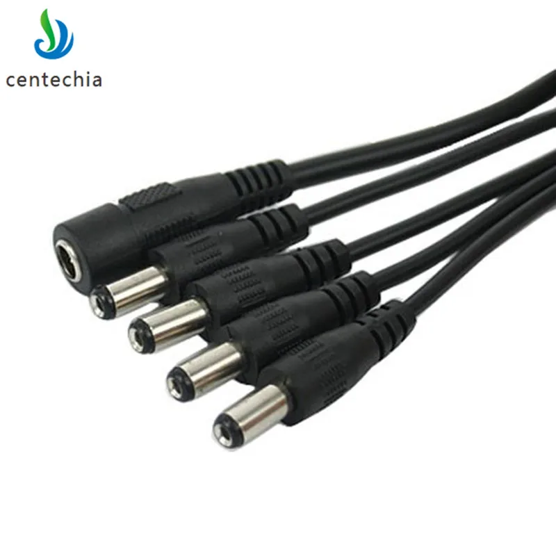 Centechia 1 шт. DC разъем питания сплиттер адаптер Соединительный кабель Женский до 8