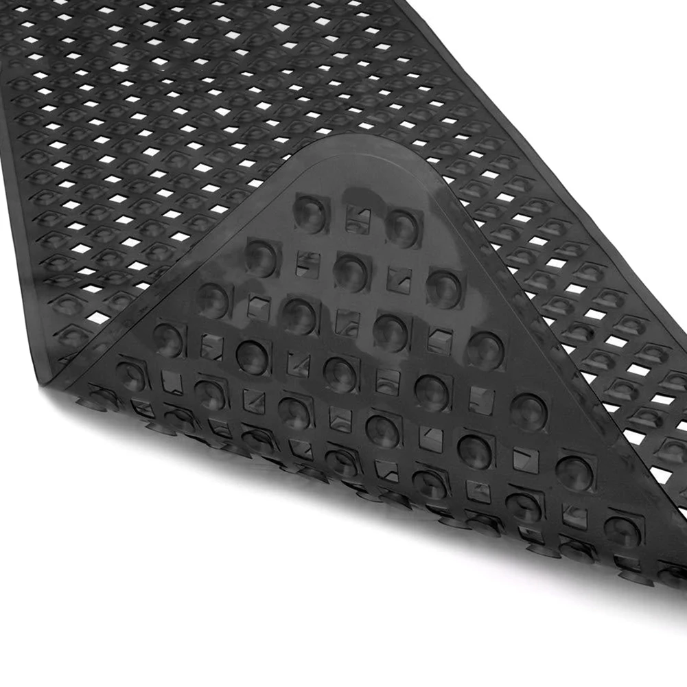 Supplies Suction Cup Anti-bacterial Extra Long Washable Safety Eco-friendly PVC Shower Bath Tub Mat Anti Slip Gripping Bathroom | Дом и сад