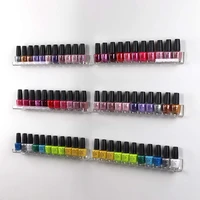 makartt 3 shelvesset nail polish rack wall display 45 bottles acrylic gel polish rack organizer showing holder