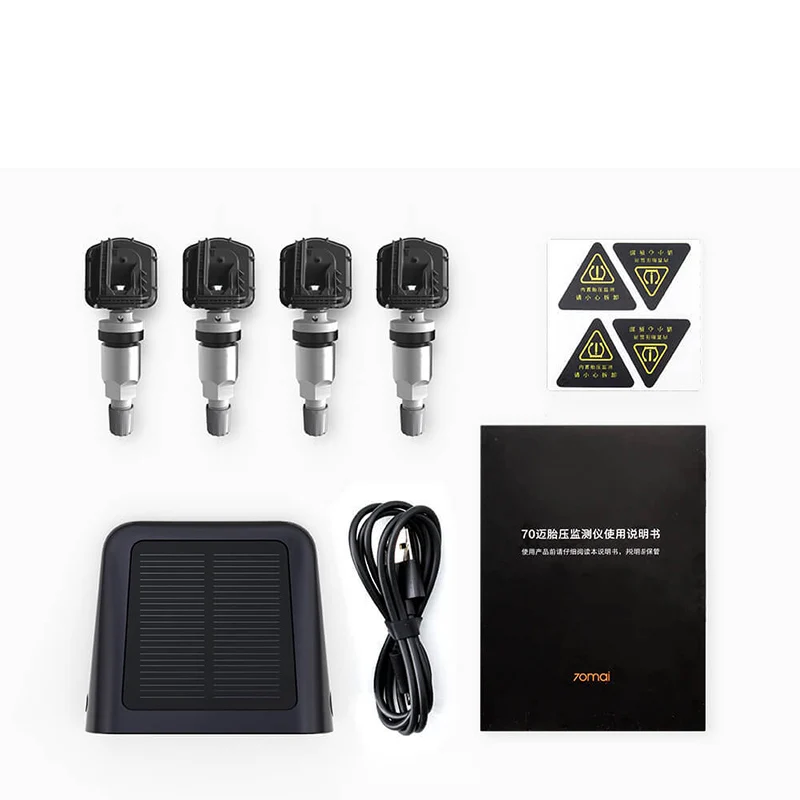 Xiaomi 70Mai датчик давления в шинах TPMS тестер мониторинг солнечной беспроводной