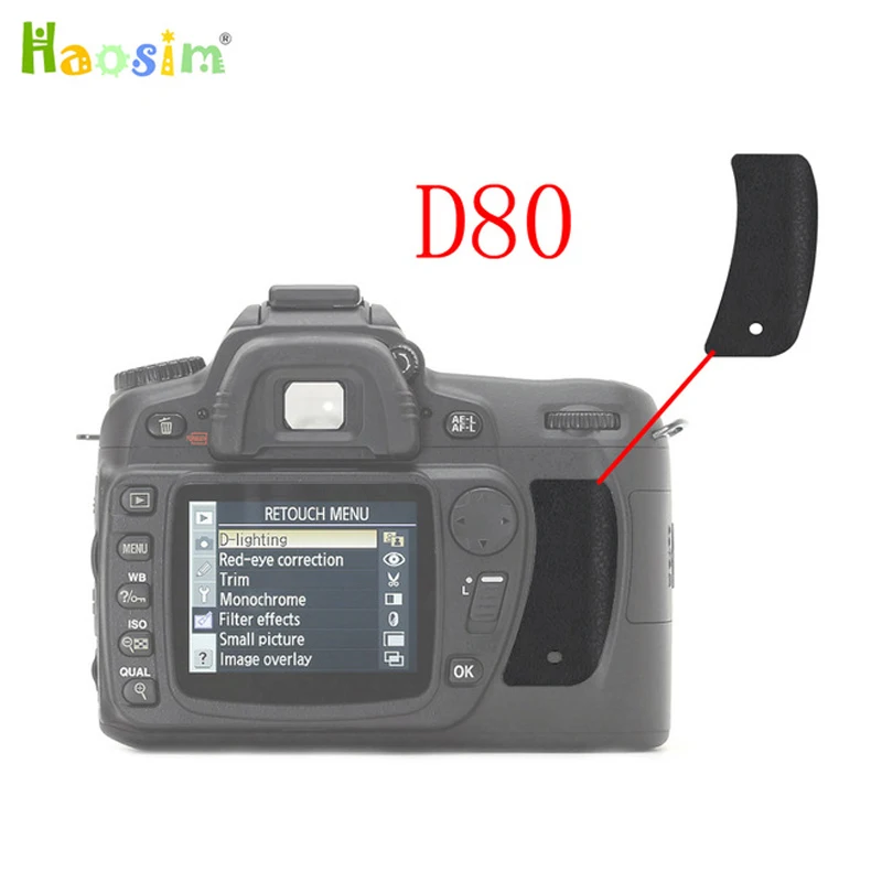 10 шт./лот для Nikon D80 в области большого пальца резиновый чехол-накладка колпачок