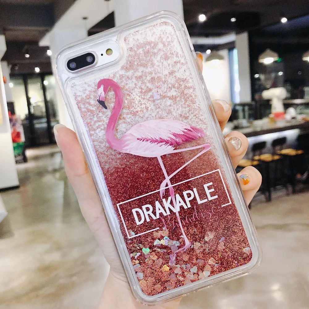 Для iPhone X XS MAX чехол для телефона чашка кофе КИТ жидкий зыбучий песок силиконовый 8