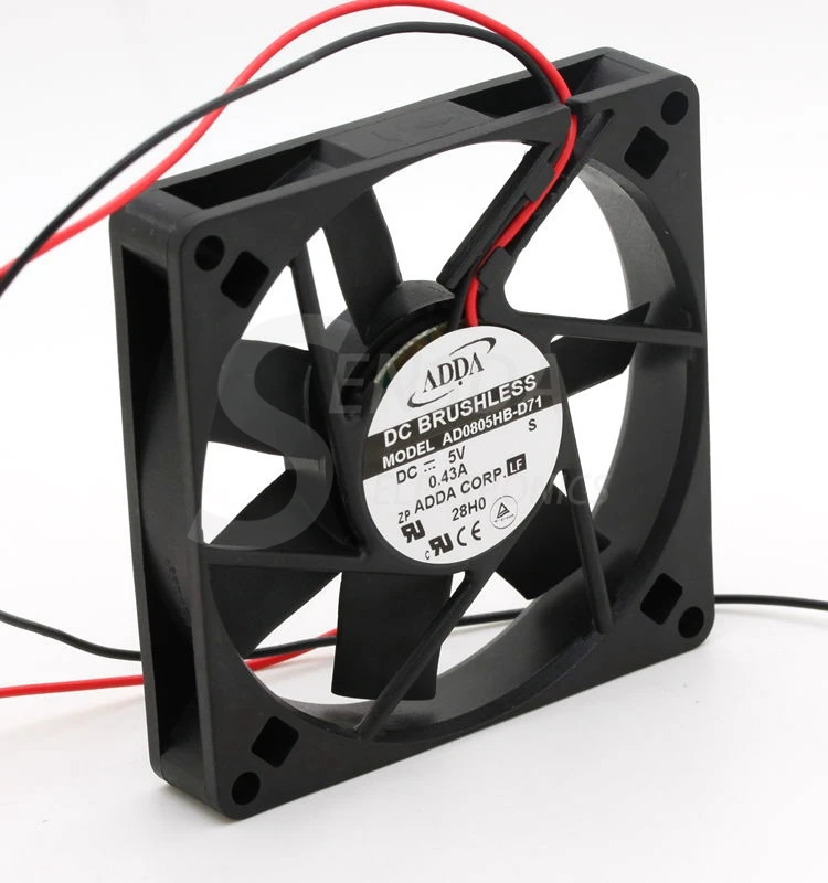 Для ADDA AD0805HB D71 8015 80 мм 8 см DC 5V 0.43A шасси мощность тихий корпус компьютера