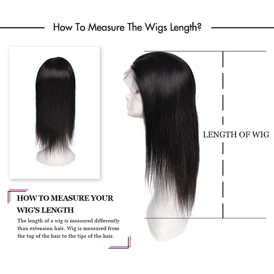 

YVONNE Yaki Straight U Part Wig Human Hair Wigs 100% Brazilian Virgin Hair Wig Natural Color