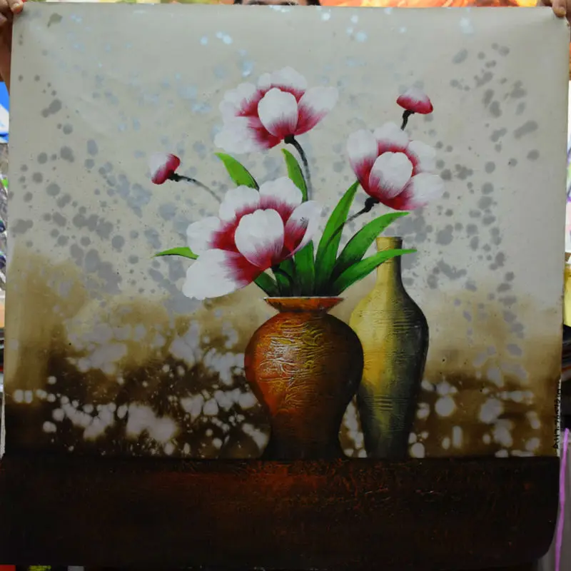 Картина маслом холст ручная роспись абстрактный цветок Настенная картина для