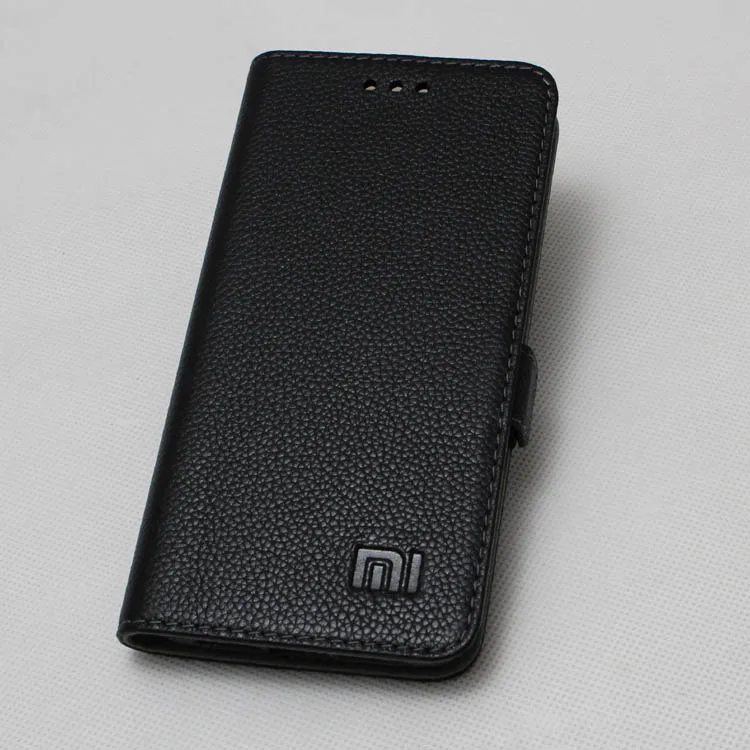 Чехол из натуральной кожи для Xiaomi Redmi 4 pro Роскошный кожаный флип чехол с