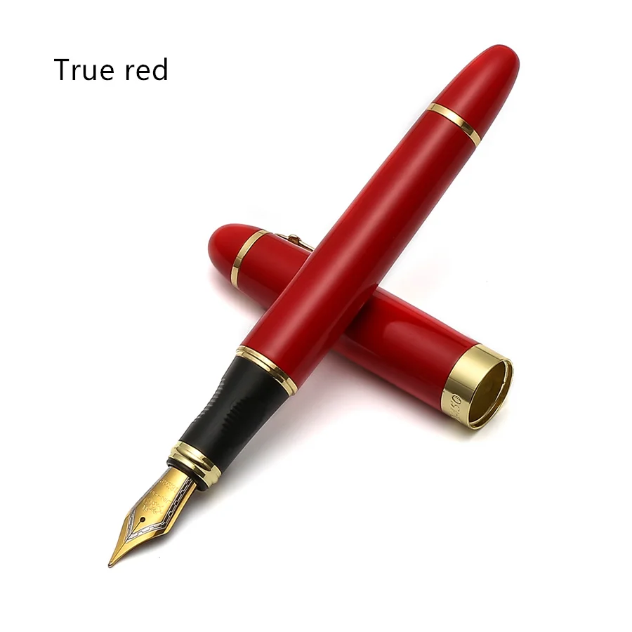 True red Роскошная перьевая ручка, средние перьевые чернильные ручки для письма, бизнес-подарок, канцелярские принадлежности Caneta tinteiro, офисные школьные принадлежности F293 - Цвет: True red