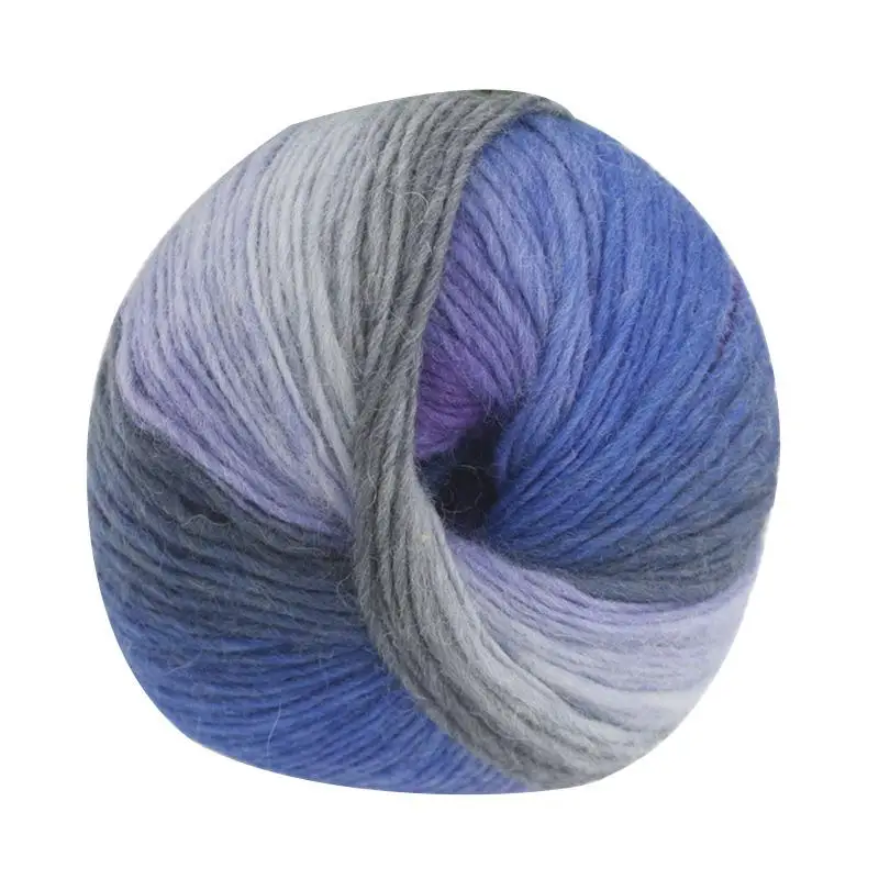 50 г/шт. Радужная шерсть хлопчатобумажная пряжа бамбуковая Белковая линия детская