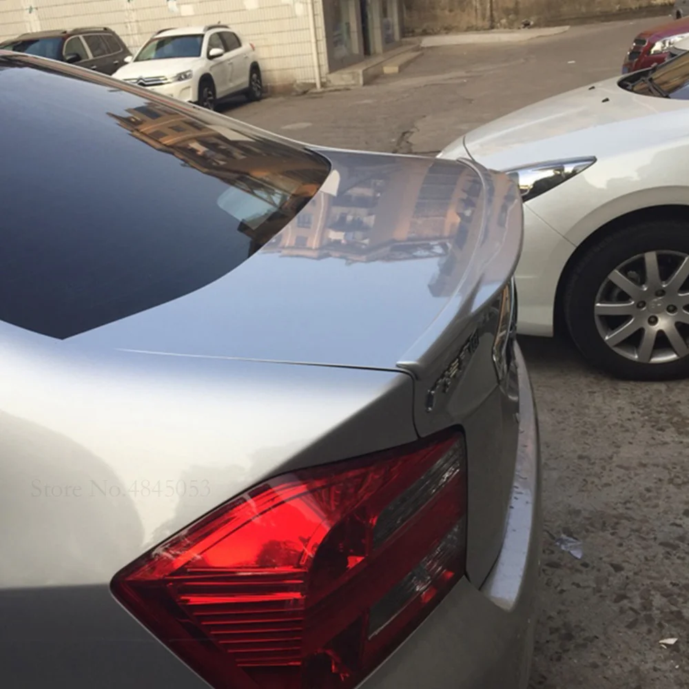 Для Honda City черный спойлер 2009 2010 2011 2012 2013 2014 Высокое качество ABS пластик