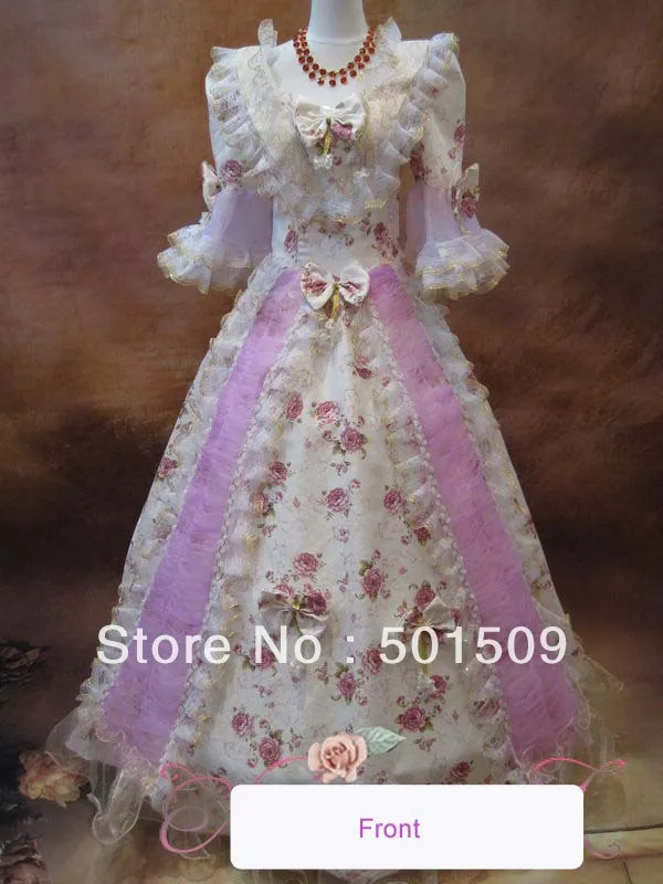 Средневековый Ренессанс Роза кружевное платье королева сценический костюм