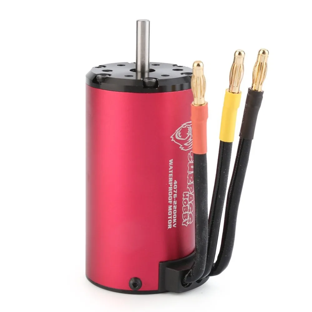 SURPASSHOBBY KK 4076 2200KV бесщеточный двигатель 2S 3S 4S для 1:8 RC Дрифт гоночный автомобиль водонепроницаемый Бессенсорный грузовик