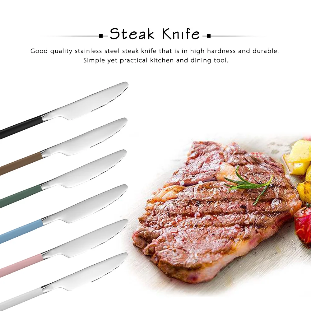 1 шт. столовые приборы из нержавеющей стали нож Западный столовый для стейка|steak