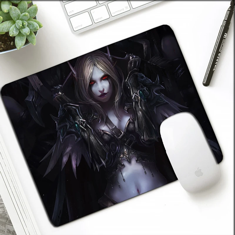 Маленький размер 21x26 см коврик для мыши WOW мультяшный подарок офиса ноутбука