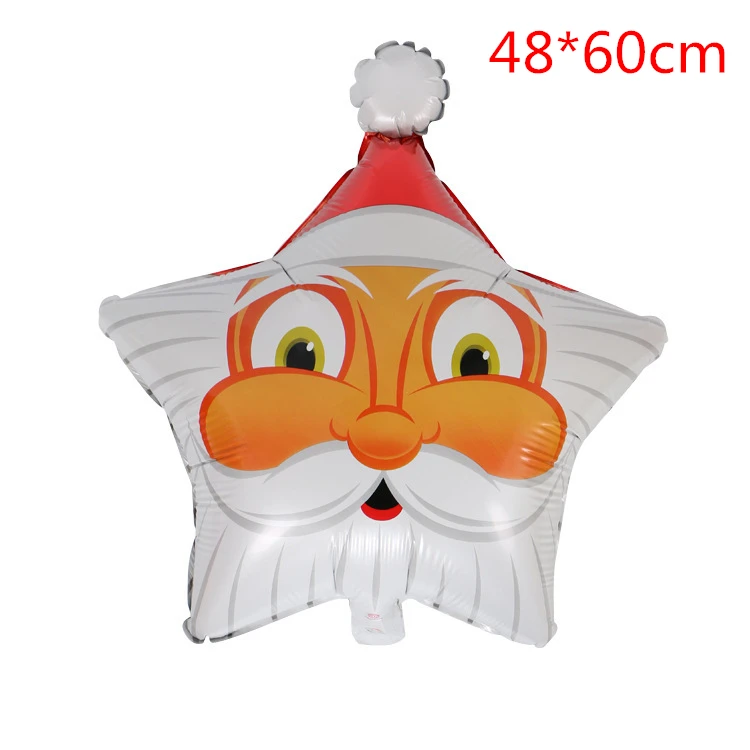 Star Santa Claus 1 шт рождественские фольгированные шары Рождественские шары гелиевые надувные шары Рождественские классические декоративные игрушки рождественские подарки - Цвет: Star Santa Claus