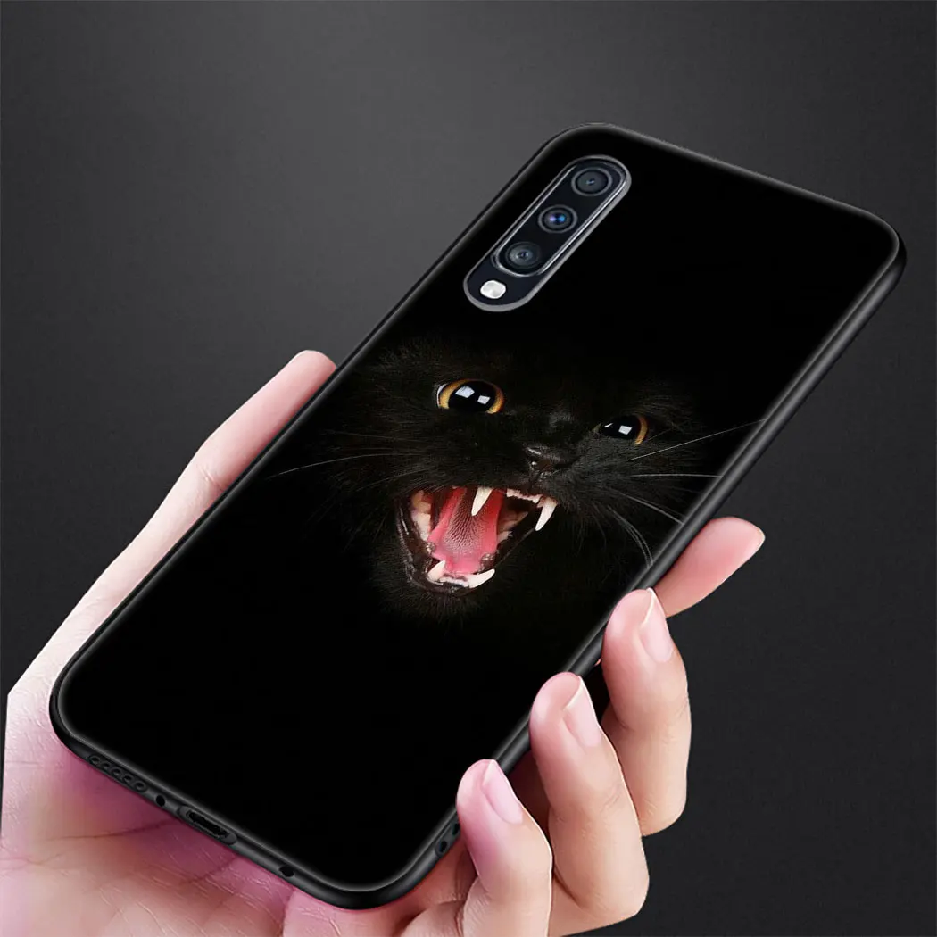 Мягкий чехол IYICAO eyes in black Cat Owl для телефона samsung Galaxy A9 A8 A7 A6 2018 Plus A3 A5 2016 2017 |