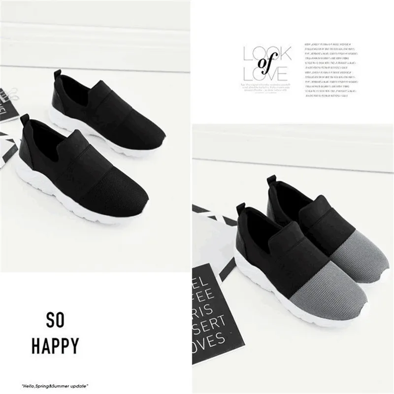 

Spring and autumn new lazy set of feet students flat running low to help breathable casual female shoes
