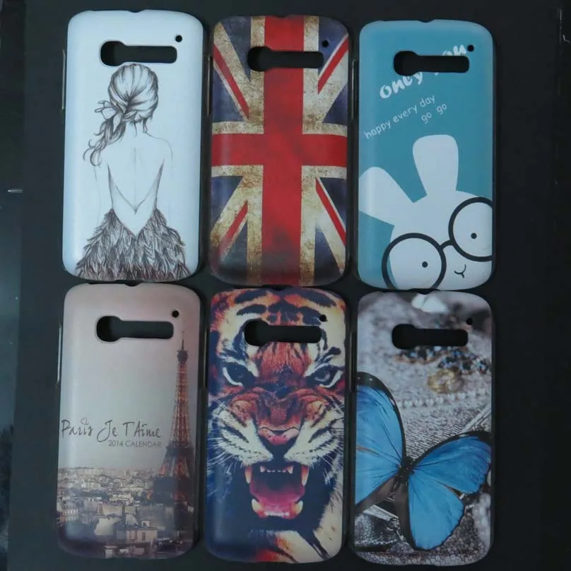 Жесткий чехол для Alcatel one Touch Pop C5 с изображением бабочки Эйфелевой башни кролика
