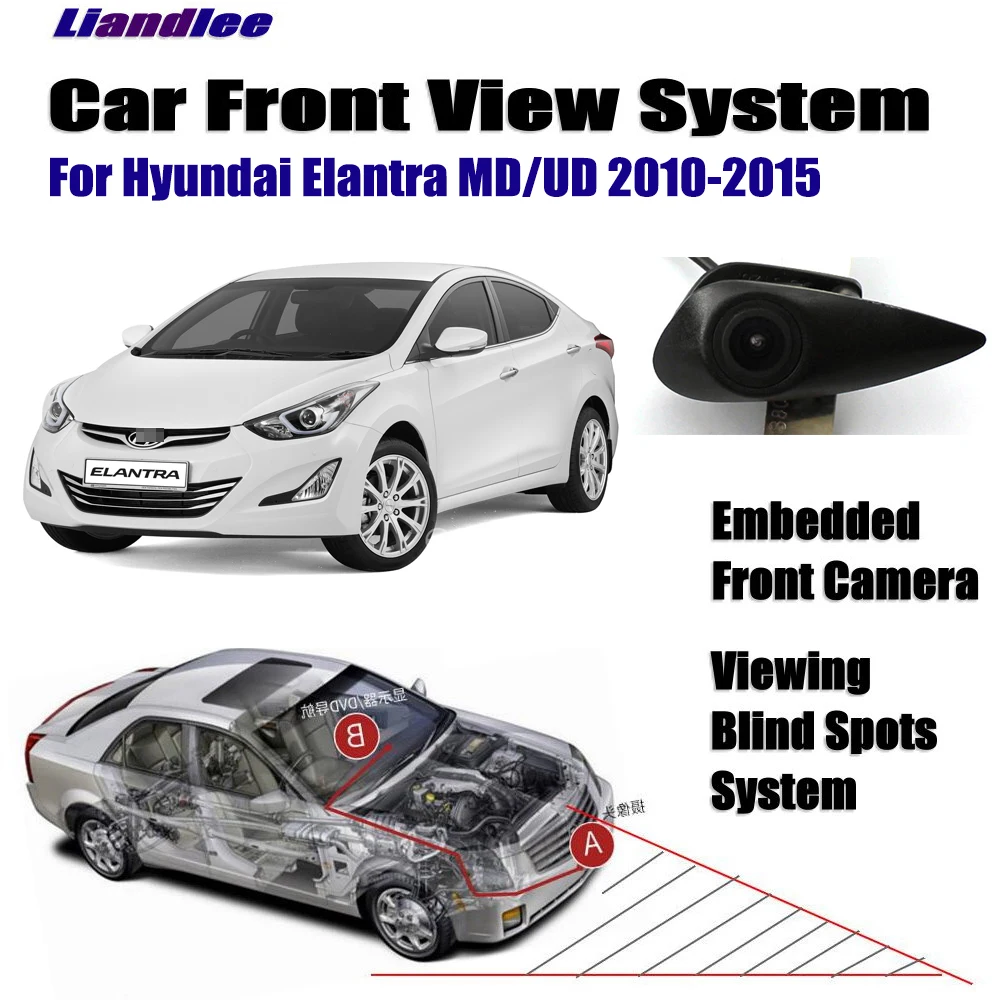 Авто для Hyundai Elantra MD UD 2010 2013 2014 2015 Автомобильная Встроенная камера с логотипом
