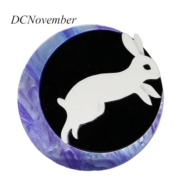 Банни Акриловые Броши кролик ручной работы 3 вида цветов брошь на шпильке для