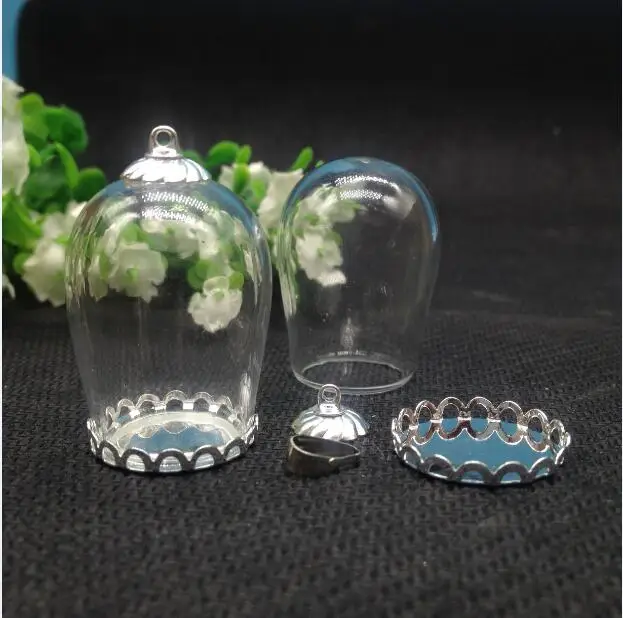 50 комплектов 30x18 мм колокольчик овальной формы дуга бутылочка для желаний