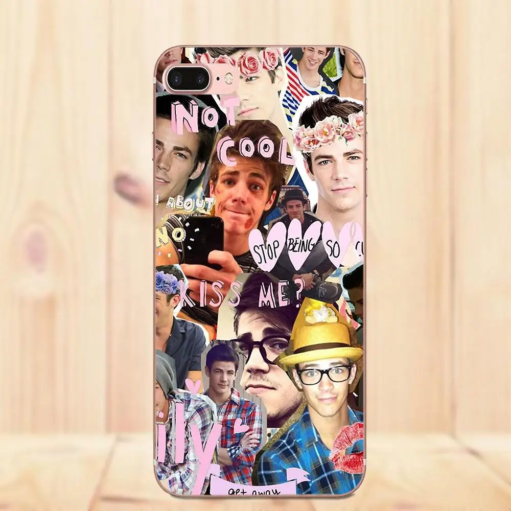 Maerknon Grant Gustin для Galaxy Alpha Core Prime Note 4 5 8 S3 S4 S5 S6 S7 S8 S9 mini edge Plus Мягкий ТПУ индивидуальный