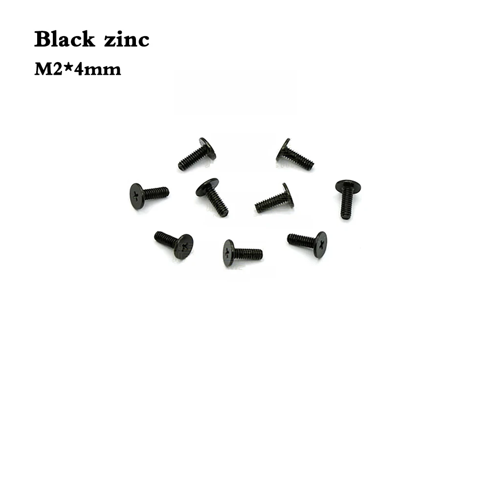 M2x4mm 100 шт M2 нестандартный CM тонкий винт с плоской головкой Philips, винт для ноутбука, ноутбука, компьютера из углеродистой стали - Цвет: M2x4mm