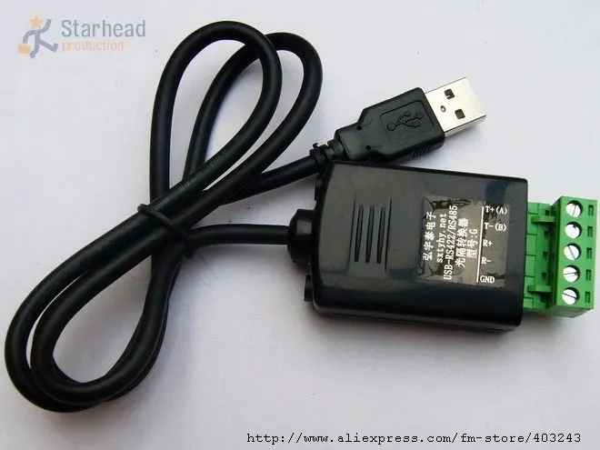 Оптический изолированный USB 2 0 к RS485 RS 485 RS422 422 адаптер конвертер 600 Вт Защита от