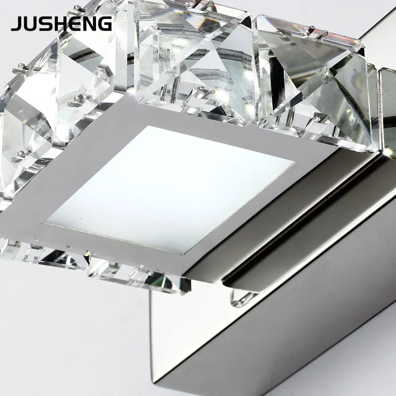 Мини Хрустальный настенный светильник для ванной комнаты 3 Вт Светодиодный