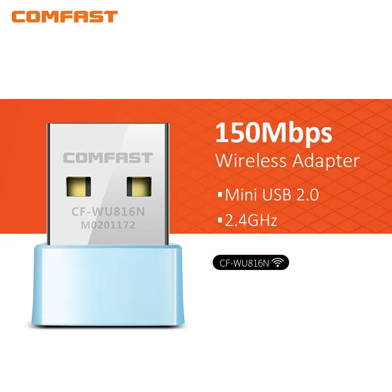 Мини адаптер Wi Fi 150 Мбит/с 2 4 ГГц 802.11n/G/b|Сетевые карты| |