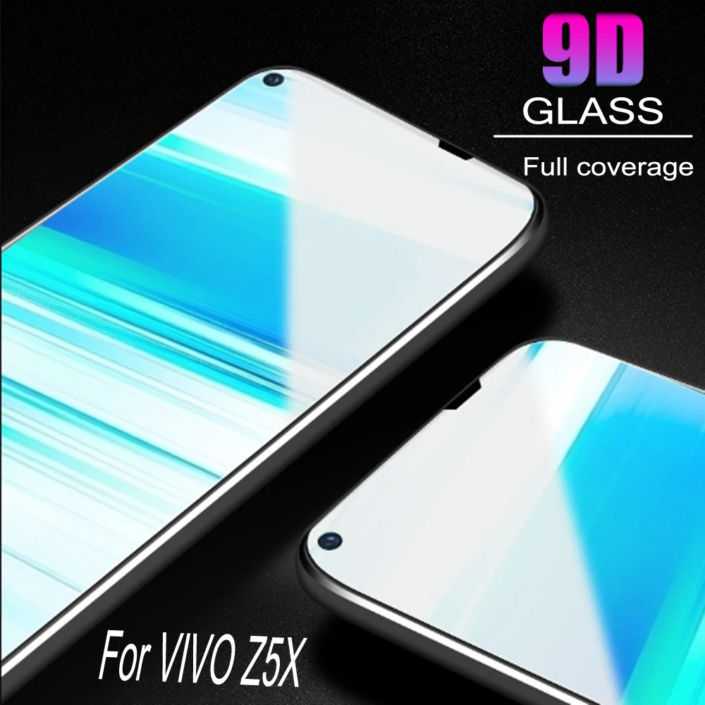 Стеклянная защитная пленка 9D полное покрытие закаленное стекло для Vivo Z5X защита