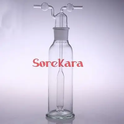 Лабораторная 500 мл стеклянная газовая бутылка с несколькими отверстиями посуда