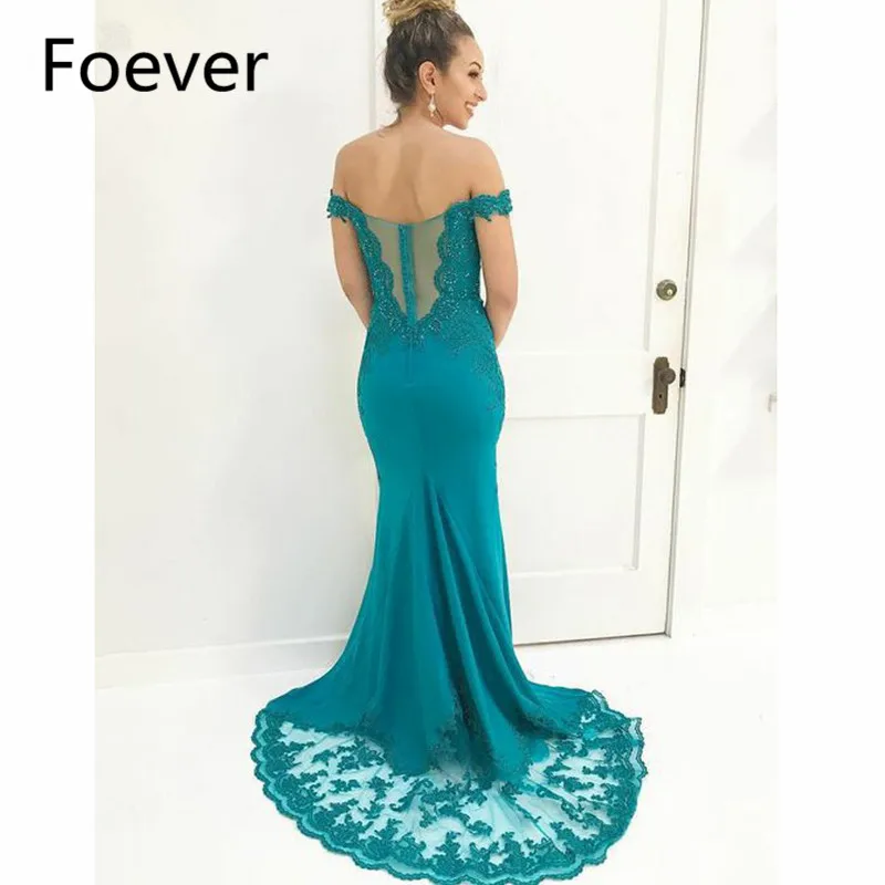 2019 Русалка с открытым плечом платья длинная коротким рукавом шифон Vestidos de fiesta