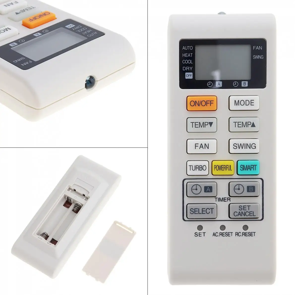 

Пульт дистанционного управления Kelang A75C4004 для кондиционера с HD экраном и поддержкой 2 батарей AAA для кондиционера